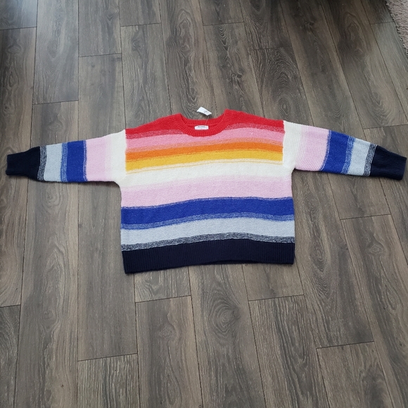 Old Navy Sweaters - Old Navy Rainbow Knit Sweater Women's 2X multicolor